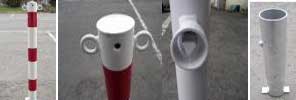 Removable Bollard with Chain Eyes